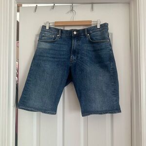 Men's Blue Denim Shorts